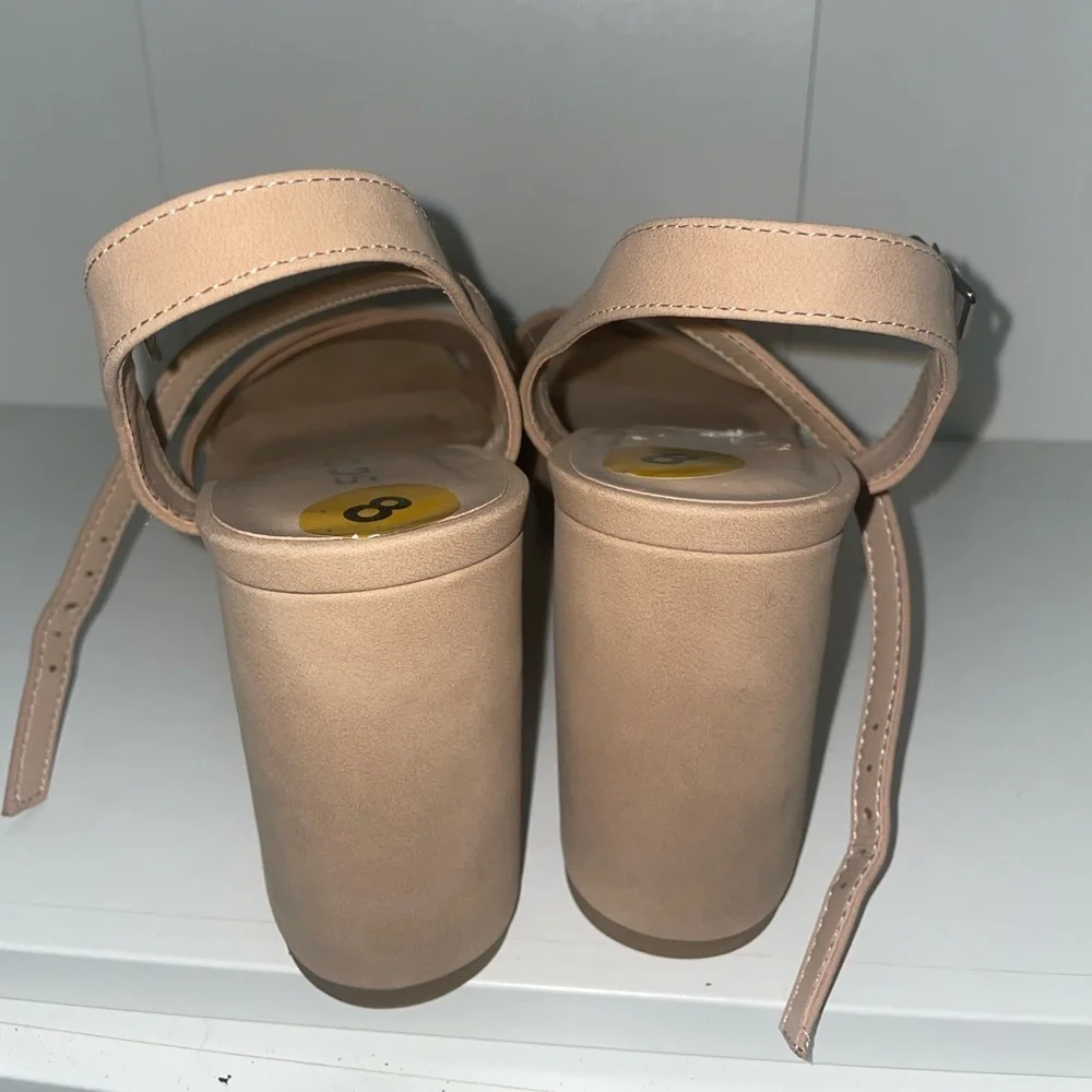 Nude platform heels flesh tone heels beige heels - Picture 5 of 7